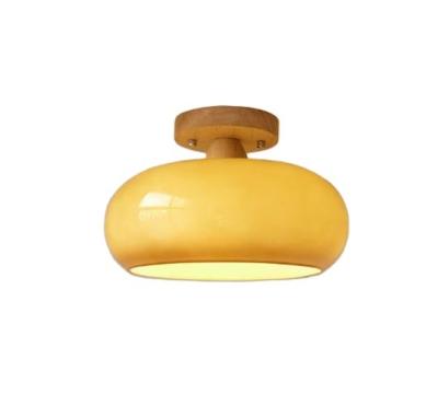 China Surface Mounted Mediaeval Round Orange LED Ceiling Flush Mount Light Entryway  Living Room Bedroom Hotel Bathroom Ceiling Mount Lamp for sale