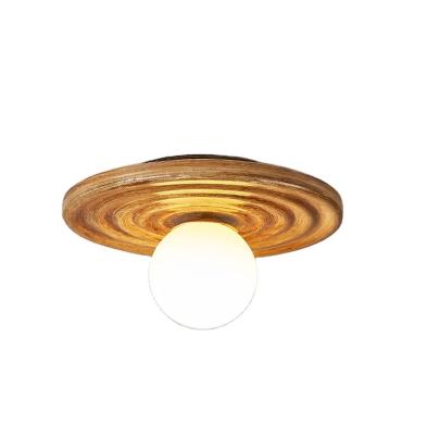 China Surface Mounted White Round  Resin Wabi-sabi Style Indoor Ceiling Flush Mount Lamp Minimalist Modern Home Hotel Surface Mounted Ceiling Light for sale