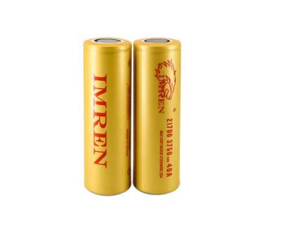 China IMREN 3.7V 21700 battery 3750mah 40A battery toys factory price for 18650 battery for sale