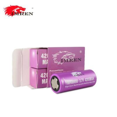 China 2018 imren 26650 4200mah 60A purple imren 26650 with power 3.7V 4200MAH cell battery backup for sale