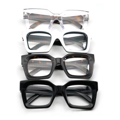 China Full-rim square shape acetate glasses fashion forward design frames for sale