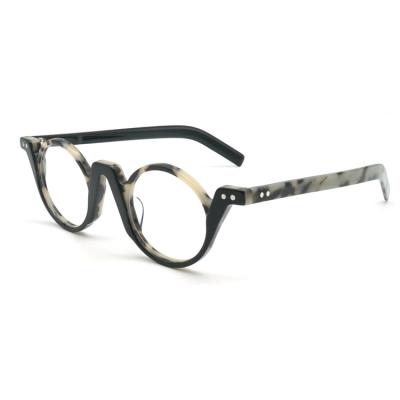 China Italian Brand Full-rim Acetate Glass Decoration Stylish Eyeglass Frames For Small Faces for sale