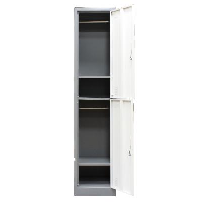 China Adjustable Bedroom Furniture Metal Wardrobe Storage Cabinet Clothes Locker Metal Cabinet Steel Cabinet (Other) for sale