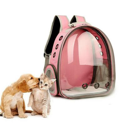 China Lovely Space Cat Puppy Carrier Bag Outdoor Puppy Travel Puppy Travel Portable Viable Breathable Cat Bag Transparent Pet Backpack Capsule for sale