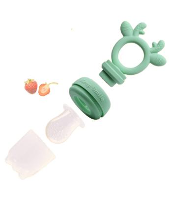 China BPA Free Hot Selling Baby Infant Pacifier Feeder Fresh Food Feeder Teether Cartoon Fruit Pacifier BPA Free for sale