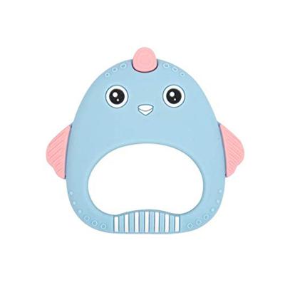 China Soft Chicken Shaped Baby Teether Natural Organic Freezer Safe Sensory Toy for Toddlers Infants for sale