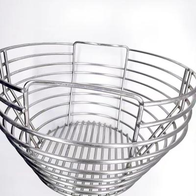 China Factory direct hot selling non stick grill charcoal basket with divider for sale for sale