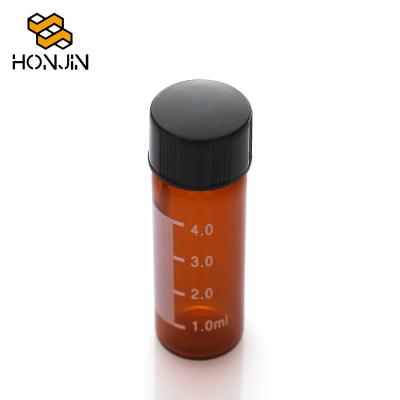 China 5ml Amber Medicine Bottle Mini Crimp Neck Potion Bottles Glass Bottles for sale