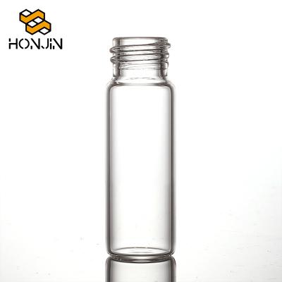 China 15ml Cylindrical Glass Medicine Perfume Bottles Empty Nail Polish Bottles With Brushes Glass Jar for sale