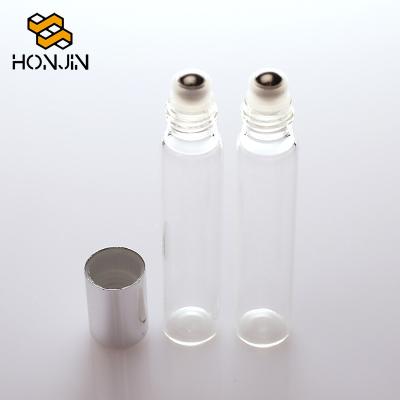 China Cosmetic Clear 3ml Glass Roll On Essential Oil Perfume Oil Bottle for sale