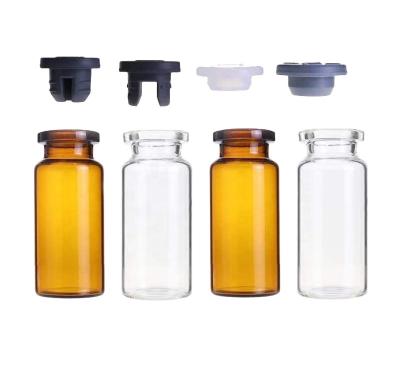 China Hot Medicine Clear 10ml Injection Vial 10cc Glass Medicine Bottle With Different Color for sale