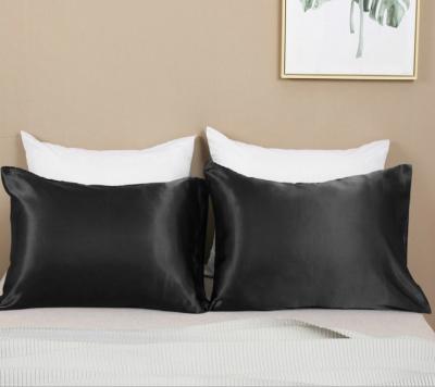 China Wholesale custom made anti-static pillow cover silk satin pillowcases solid color personality silk pillowcase for sale