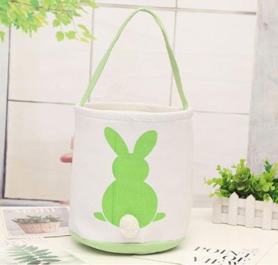 China Canvas Easterbag Easter Tote Bunny Bag Easter Bucket Easter Wholesale Easter Basket Drop Ship for sale