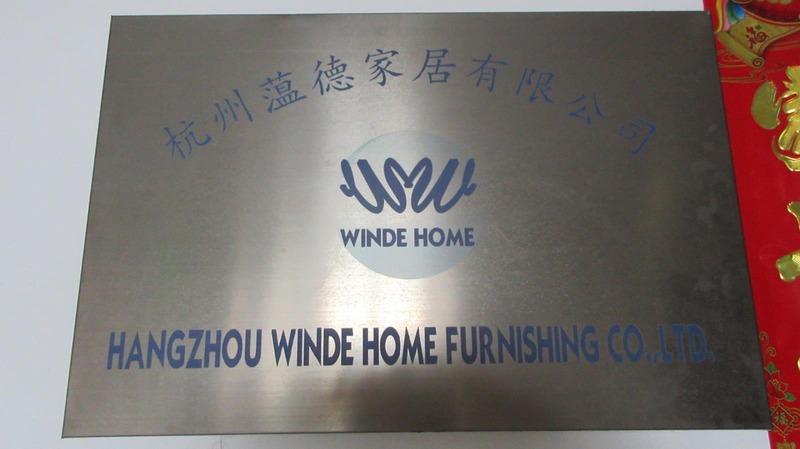 Verified China supplier - Hangzhou Winde Home Furnishing Co., Ltd.