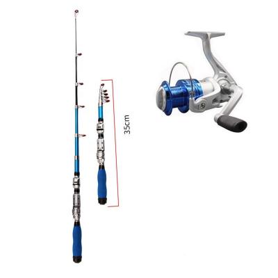 China Other 1 Wholesale High Quality Portable Hard-adjustable Fishing Rod Reel Combo Suitable For M-2.3m Outdoor Mini Steel for sale