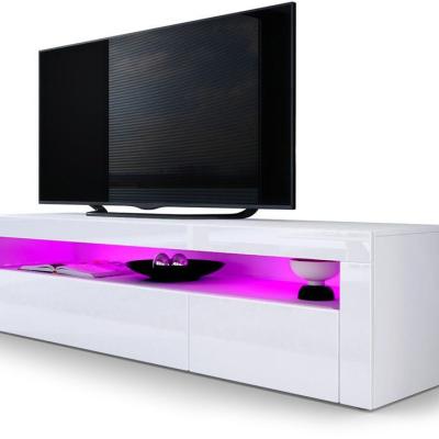 China Extendable Modern TV Stand For Living Room TV Entertainment Center With LED Furniture Led TV Stand for sale