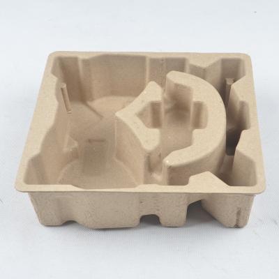 China Supplier Professional Biodegradable Pulp Packaging Molded Paper Pulp Tray Packaging Tray For Electronic Recycled Components for sale