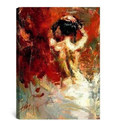 China 100% Handmade Impressionist Latest Designs Nude Woman Oil Painting, Nude Back Charming Oil Painting On Canvas, Abstract Nude Art Painting for sale