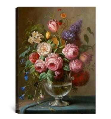 China Classical Art Canvas Flower Oil Painting For Sale for sale