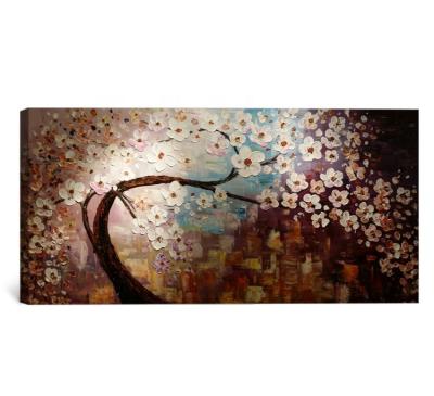 China Abstract Famous Abstract Painting / Popular Blossom Tree Oil Paintings For Wall for sale