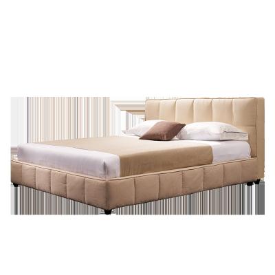 China Comfortable and relax classic style color fabric 166x223cm bed understated beige warmth type bed for sale