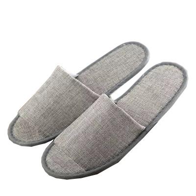 China Hotel Anti-slippery Hot Canvas Disposable Slipper Jute Sale Anti-skid Single Indoor Slipper for sale