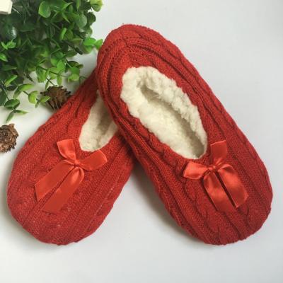 China Anti-slippery Warm Fleece Fur Fleece Winter Cashmere Slipper Indoor Home Sock for sale