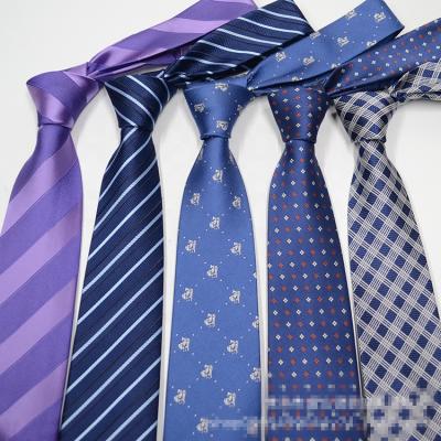 China High Quality Polyester 8cm Gentleman's Hand Feeling Silk Business Tie Hand Feeling Silk Tie for sale