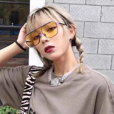 China Fashion sunglasses 2021 women rectangle frames big glass united sunglasses single seller for sale