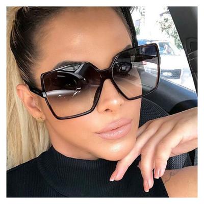 China Custom Made Fashion Sunglasses Women Men Unisex Sunglasses 2021 Oversized Square Sunglasses for sale