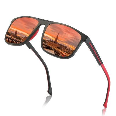 China Polarized Sunglasses Vintage Square TR Frame Polarized Sun Glass Outdoor Sports Driving Eyewear Mens Cycling Sunglasses for sale