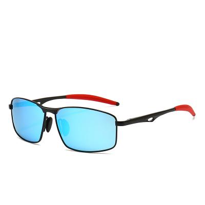 China Durable Customizable Vintage Square Sports Aluminum Polarized Mens Cycling Sunglasses for sale