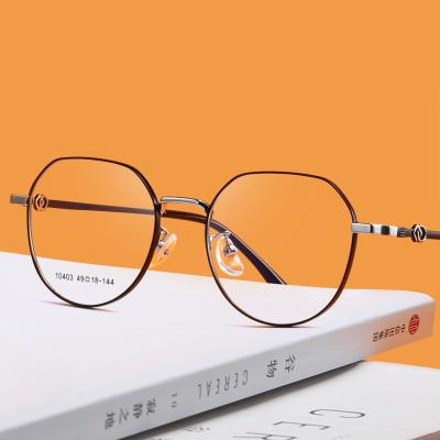 China Hot Selling High Quality Stainless Steel Metal Eyeglasses Optical Frame Vintage Reading Glasses Optical Sight for sale