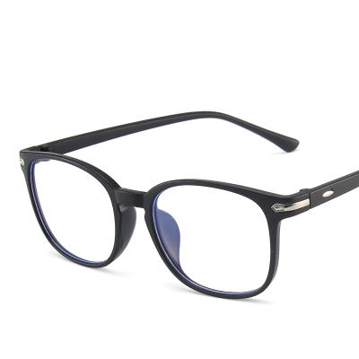 China Fashionable Cheap Plastic Men's Frame Anti Clear Glass Frames Blue Lightweight Female Glasses for sale