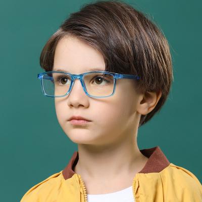 China Most Fashionable Selling River Glasses Frame Anti Children Square TR90 Blue Light Optical Frames for sale