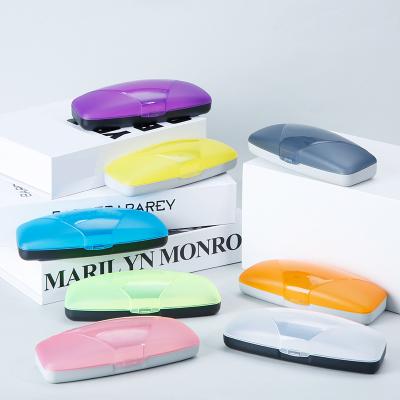 China New Eco-friendly High-end Eye Box Myopia Presbyopia Glasses Hard Shell Plastic Matte Glasses Case for sale