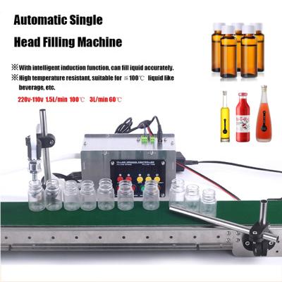 China Food MAKWELL Small Intelligent Multifunctional CNC Plastic Bottle Liquid Filling Machine With Conveyor for sale