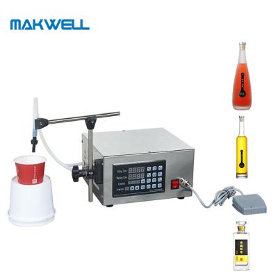 China food makwell custom digital control high quality small electric pump liquid bottle filling machine for sale