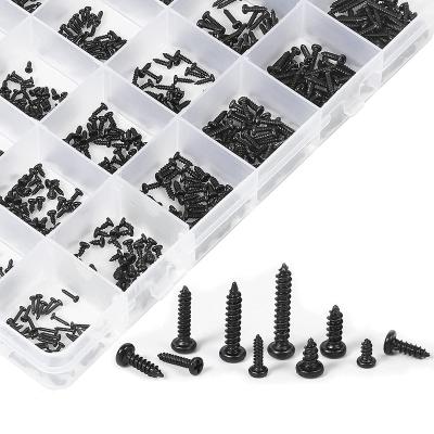 China Pan Micro Self-Tapping Screws M1.7 M2 M2.3 M2.6 M3 Phillips Pan Head Screws for Laptop Computer Repair for sale