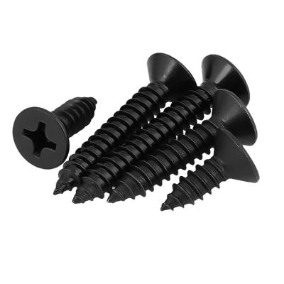 China Pan Cross recessed self tapping screws wood screw black tapping screws for sale