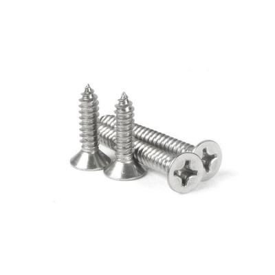 China Flat Self-tapping screws M1.6 stainless steel 304 countersunk self tapping screw for sale