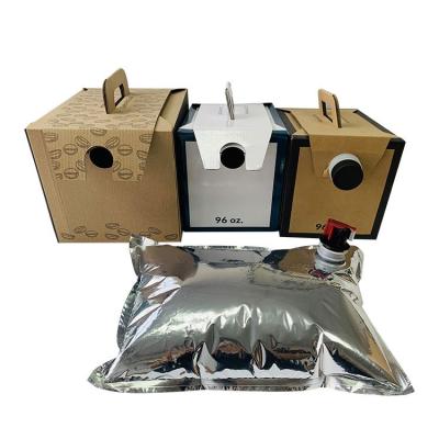 China Barrier Factory Price Apple Bag In Box BIB Bag In Box Pouch With Dispenser for sale