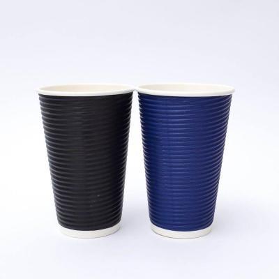 China High Quality Biodegradable Custom Size Coffee Paper Cup Designs Cup Corrugated Paper Cup for sale