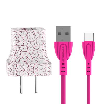 China High Quality EU Dual Plug SOMOSTEL A60 Mobile Phone SOMOSTEL A60 Accesorios de Para Celulares Fast USB Charger Adapter Cable with LED Light for sale