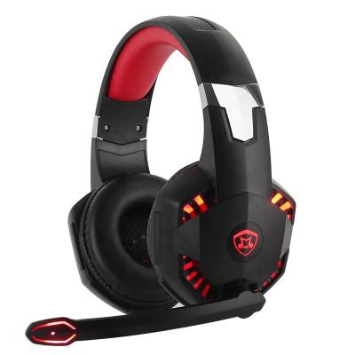 China Perfect Sound SOMOSTEL PS4 Gaming Headset With LED Light Auriculares Para Juegos Sound Canceling Headphones With MIC for sale