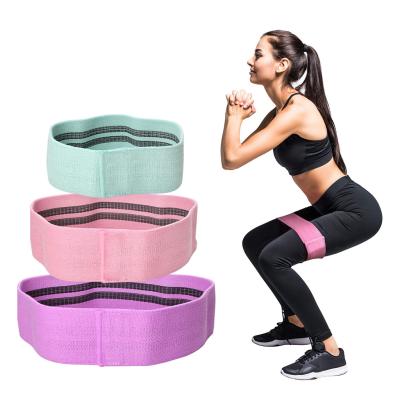 China Home Exercise 2020 Body Building Fitness Hip Thigh Booty Resistance Bands Textile Fabric Resistance Bands for sale