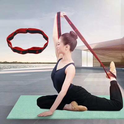 China 2020 Body Building Exercise New Arrival Workout Fitness Accessories Pilates Yoga Stretching Belt Yoga Stretch Strap for sale