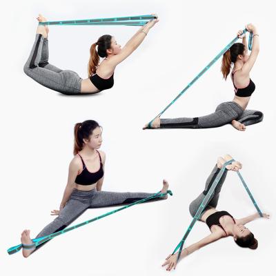 China Body Building Fitness Exercise Amazon Workout Yoga Stretch Strap Equipment Strength Training Resistance Exercise Bands for sale