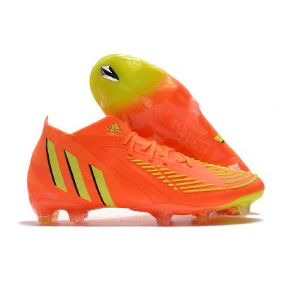 China Sports Active Predator Edge Geometric 22 Generations Plated Sole Knitted High Top FG Spike Football Boots for sale