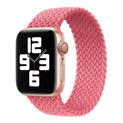 China Adjustable Stretch Elastic Nylon Braided Solo Loop Nylon Woven Wire New Phone Accessories Braided Solo Loop Smart Watch Wristband Smart Watch Bands For Iwatch for sale